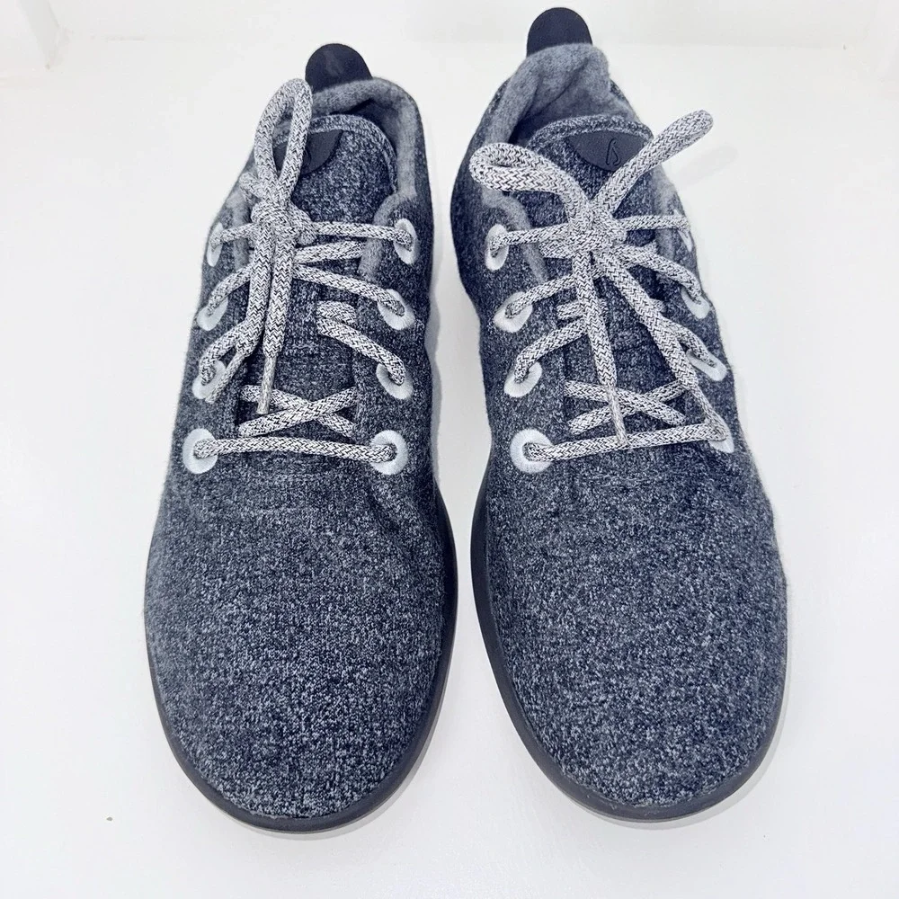 Allbirds Men's The Wool Runners Gray Fashion Shoes Size 13 Gray/Black